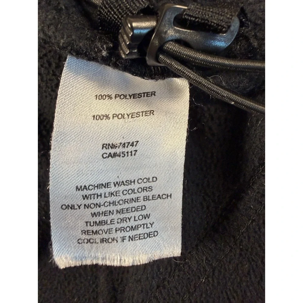 Cabelas Fleece Vest Mens L Black Full Zip Sleeveless Jacket Outdoor SKU 253